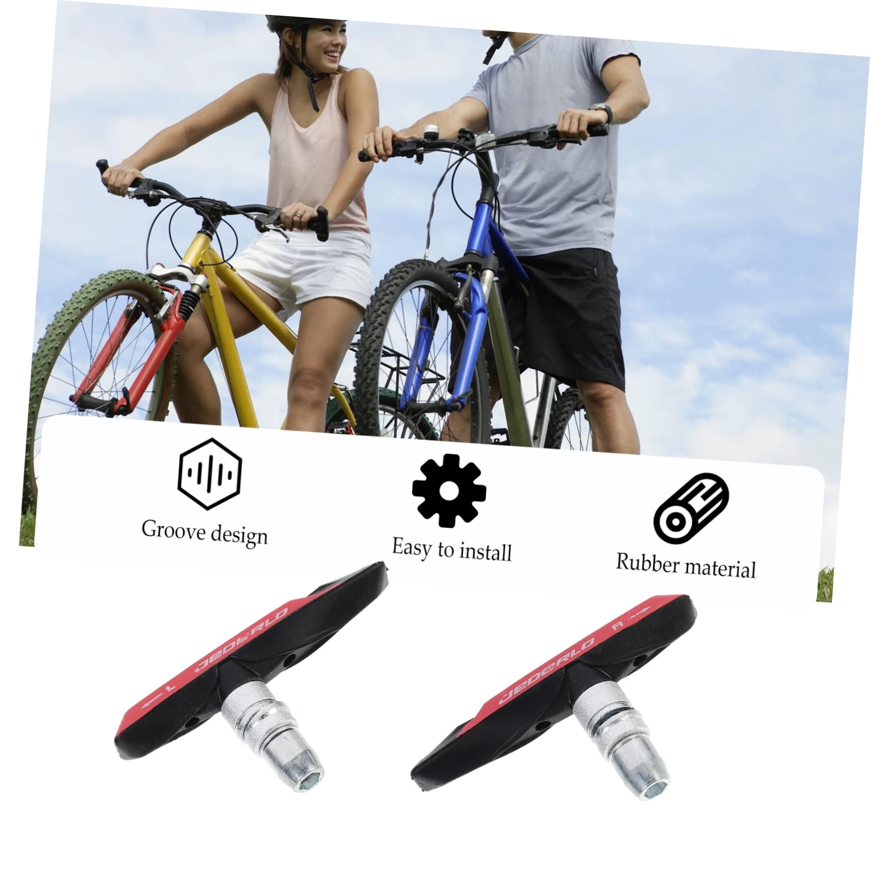 Kisangel 5paires Plaquettes De Frein De Vélo Silencieuses Plaquettes De Frein pour Vélo De Route Et VTT Compatibles Et Résistantes Installation Facile