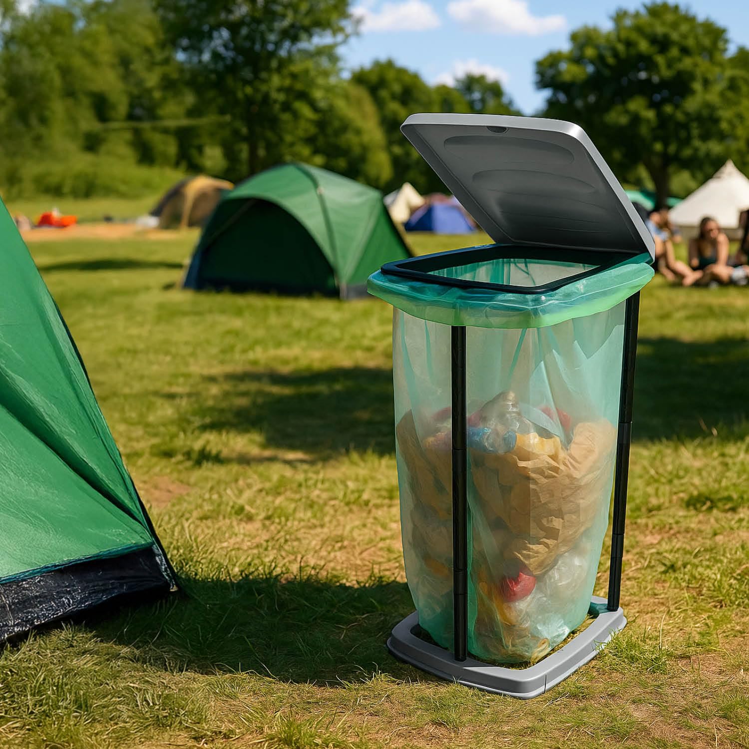 com-four® 540x Müllbeutel mit Zugband 60 Liter - reißfeste Abfallsäcke - Mülltüten flüssigkeitsdicht - Müllsäcke für Haushalt, Gastronomie und Gewerbe - 20 Stück pro Rolle (60 Liter - 540 Stück)