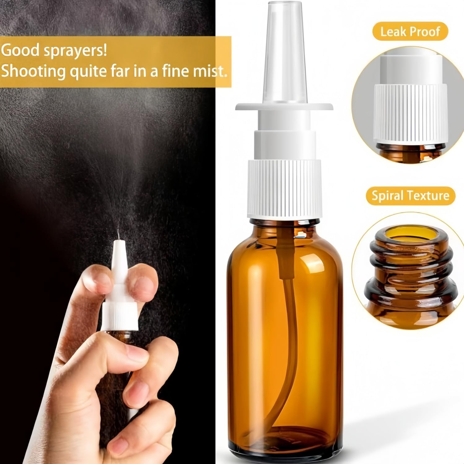 6 pustych butelek z rozpylaczem do nosa, 30 ml, 4 sztuki i 10 ml, 2 szklane butelki z rozpylaczem do nosa, do wielokrotnego napełniania, rozpylacz z dyszami, puste etykiety, lejek do perfum, olejków