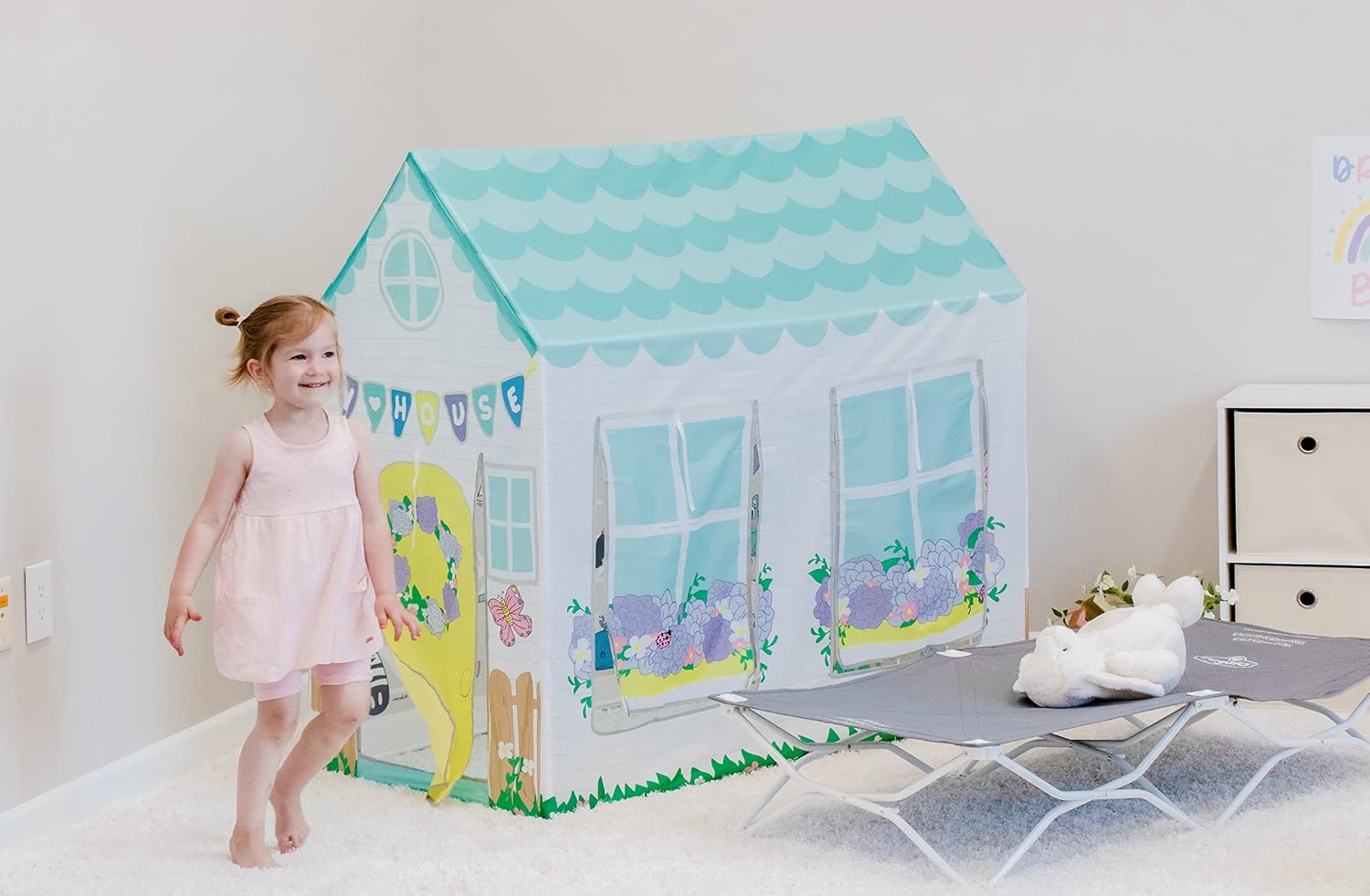 Regalo Cottage My Cot and My Tent Portable Play Tent and Cot Bundle, Includes Regalo My Cots, Indoor & Outdoor, Carry Case Included