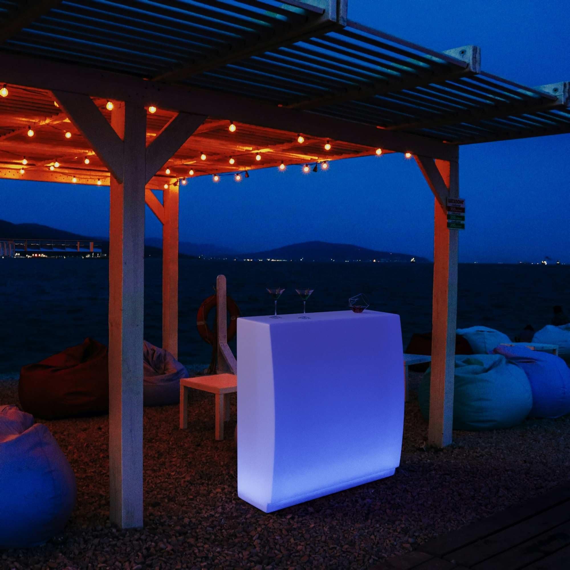 Bancone bar LED RGBW - 64W - Ricaricabile