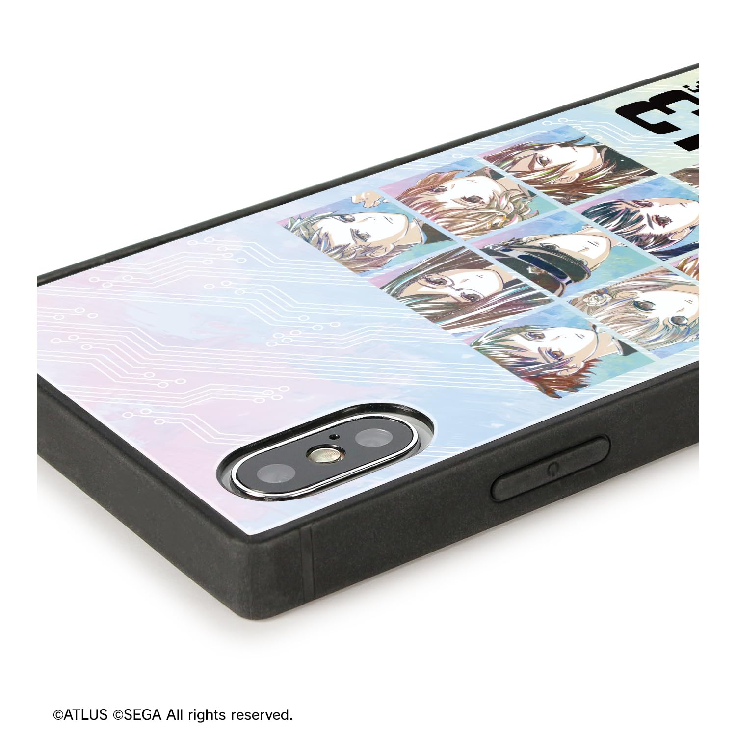 Amazon.co.jp: 十三機兵防衛圏 集合 Ani Art スクエア強化ガラスiPhone