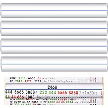 Relaxweex 4 Pcs Mahjong Line Magnifying Finder, Mahjong Line Reader for Beginners, Acrylic Thickened Rules Reader for Strategy, Parties, Competitions, Gift for Players