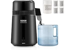 VEVOR 4L 1.05 Gallon Water Distiller, Portable Water Bottle Humidifier