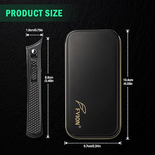 Miniatura 7 de FVION Cortaúñas en ángulo, cortaúñas encarnadas para uñas gruesas, cortadores de uñas de hoja curvada inclinada, herramienta de alivio del dolor de