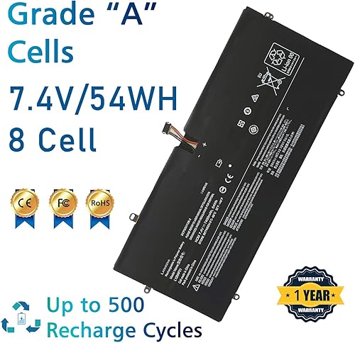 Miniatura 2 de LAQUEENA L12M4P21 - Batería de repuesto para portátil Lenovo Yoga 2 Pro 13 Series L13S4P21 121500156 21CP557128-2 7.4V 54WH7400MAH 8-Cell