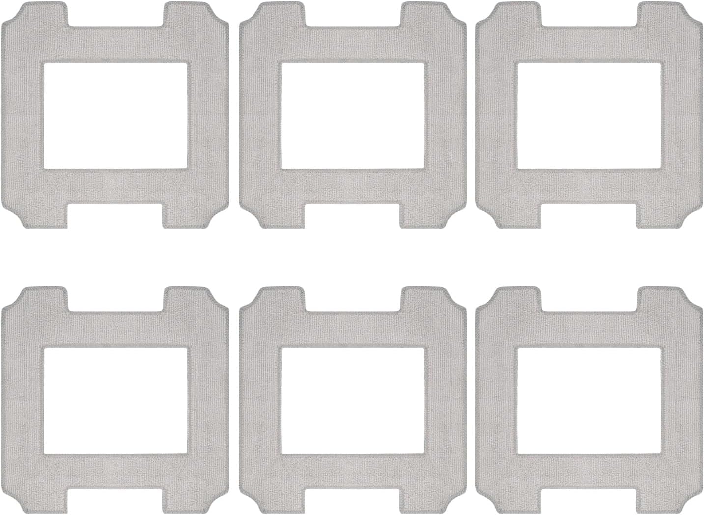 6 Pack Washable Mop Cloths Cleaning Rag for Ecovacs WINBOT W1 / W1 Pro/ W2 Omni/ W2 / W2 PRO Omni Window Cleaner Robot Accessories