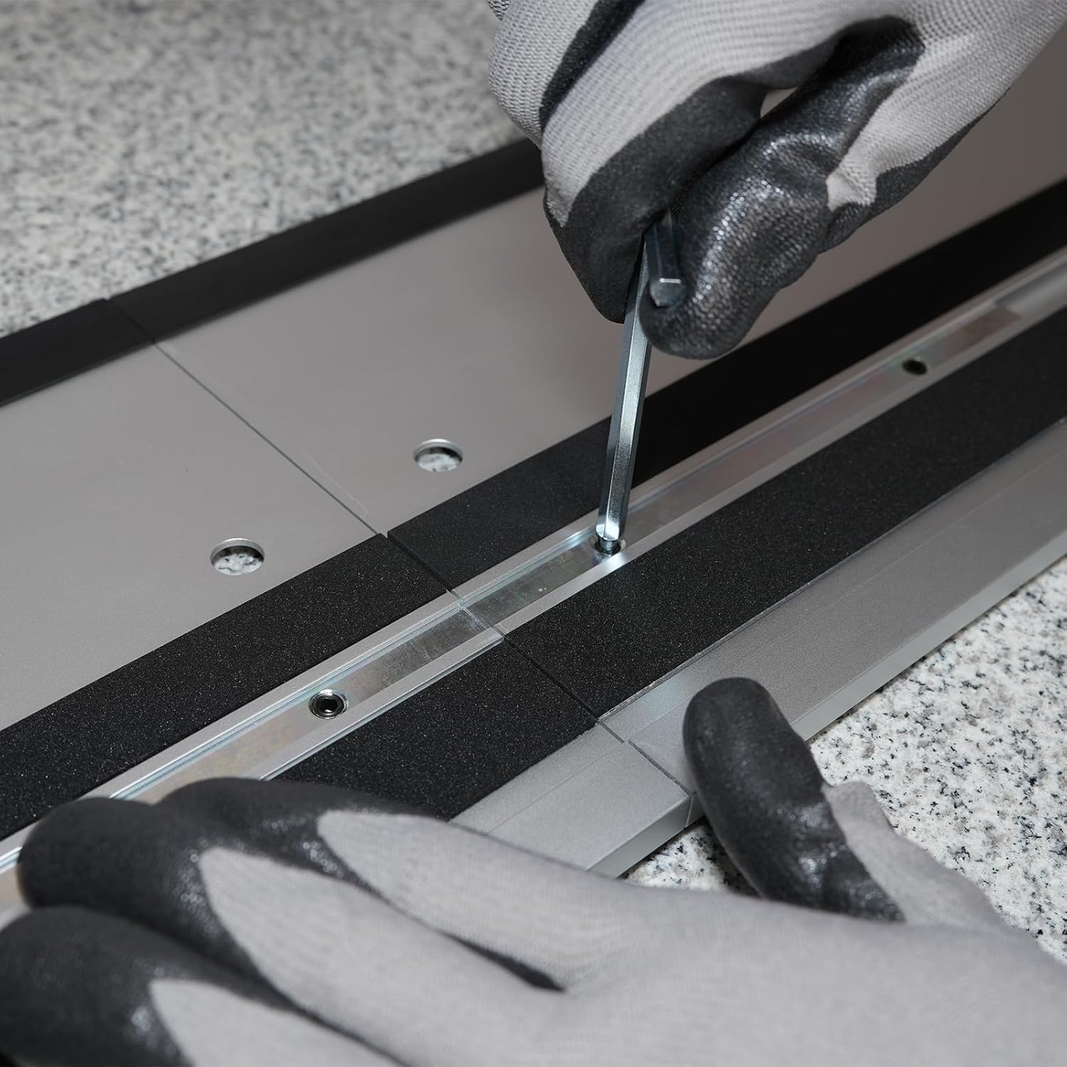 110” Track Saw Guide Rail Joining Kit - 2x55” Rails with Connectors & Splinter Guards, Compatible with Makita SP6000J and Similar Plunge Saws