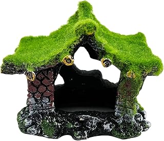 Tfwadmx Aquarium Decoration House Resin Hollow Hideout House, Betta Fish...