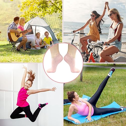 Miniatura 6 de 3 pares de calcetines de silicona, calcetines hidratantes de silicona, calcetines de aloe, calcetines de talón de gel de silicona para mujeres y