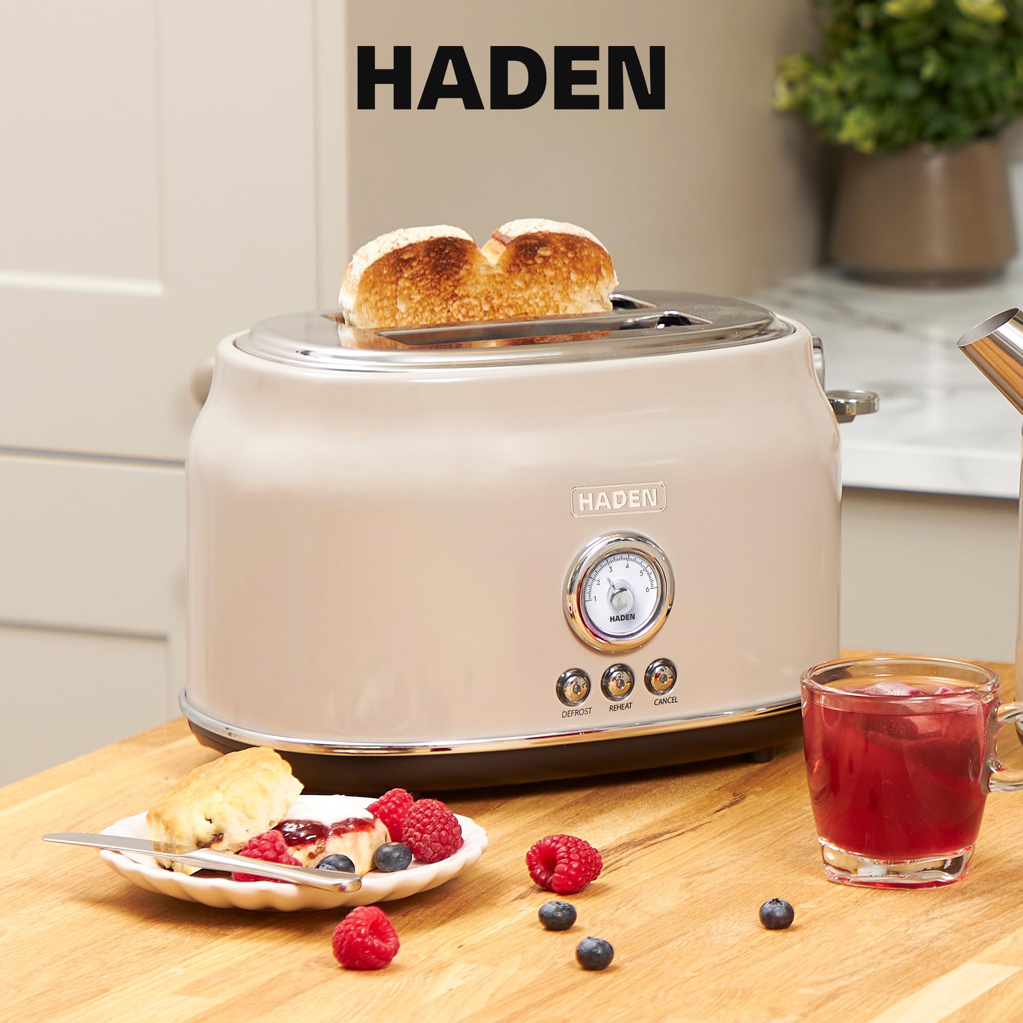 paddy722 ページ／ドテラ Haden Dorset 2 Slice Wide Slot Stainless Steel Retro Toaster with
