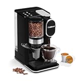 Single-Serve Coffeemaker with Built-in Grinder, Three Brew Sizes, Black (DGB-2C)