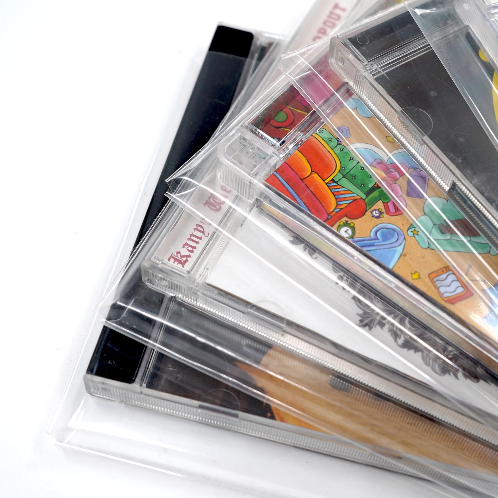50 fundas exteriores para CD/DVD de 3 mil, de plástico, transparente, a prueba de polvo, antiestáticas, adecuadas para almacenamiento y protección de CD y DVD