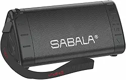 Caixa de Som Bluetooth SABALA DR-901,2200mAh Bluetooth 5.1, IPX5 TWS, de reprodução para atividades ao ar livre, praias e presentes (preto)