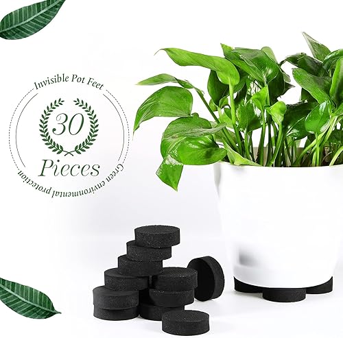 Miniatura 4 de 30 piezas de patas invisibles para macetas, elevadores de patas, macetas de EVA, antideslizantes, almohadillas para plantas, macetas, interiores,