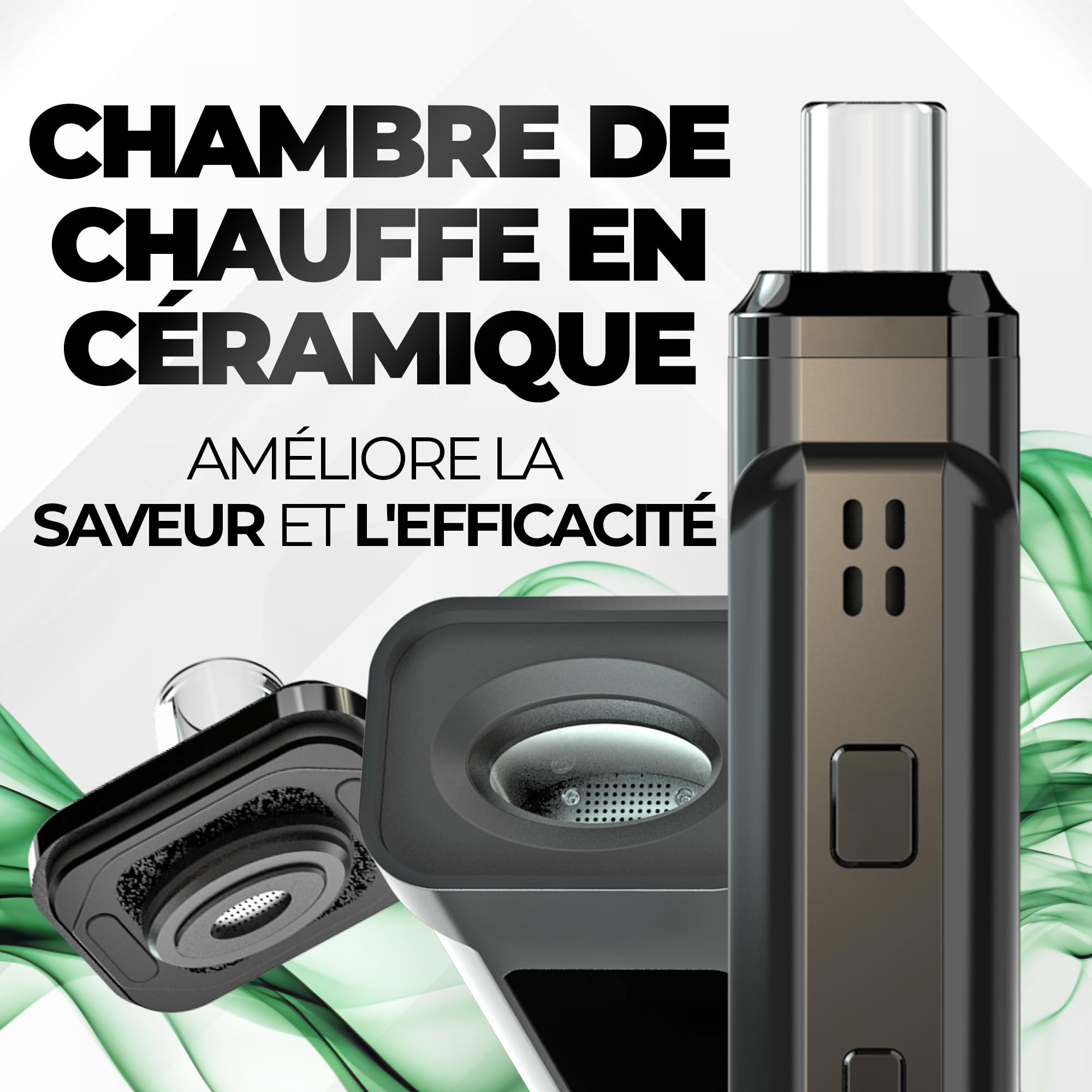 Nebula Titan Premium Vaporizer Vaporisateur D'Herbe Sèche Loose Leaf |  Écran TFT | Vapeur D'Herbes Sèches À Chauffage Céramique | Température  Ajustable 0°-230°C