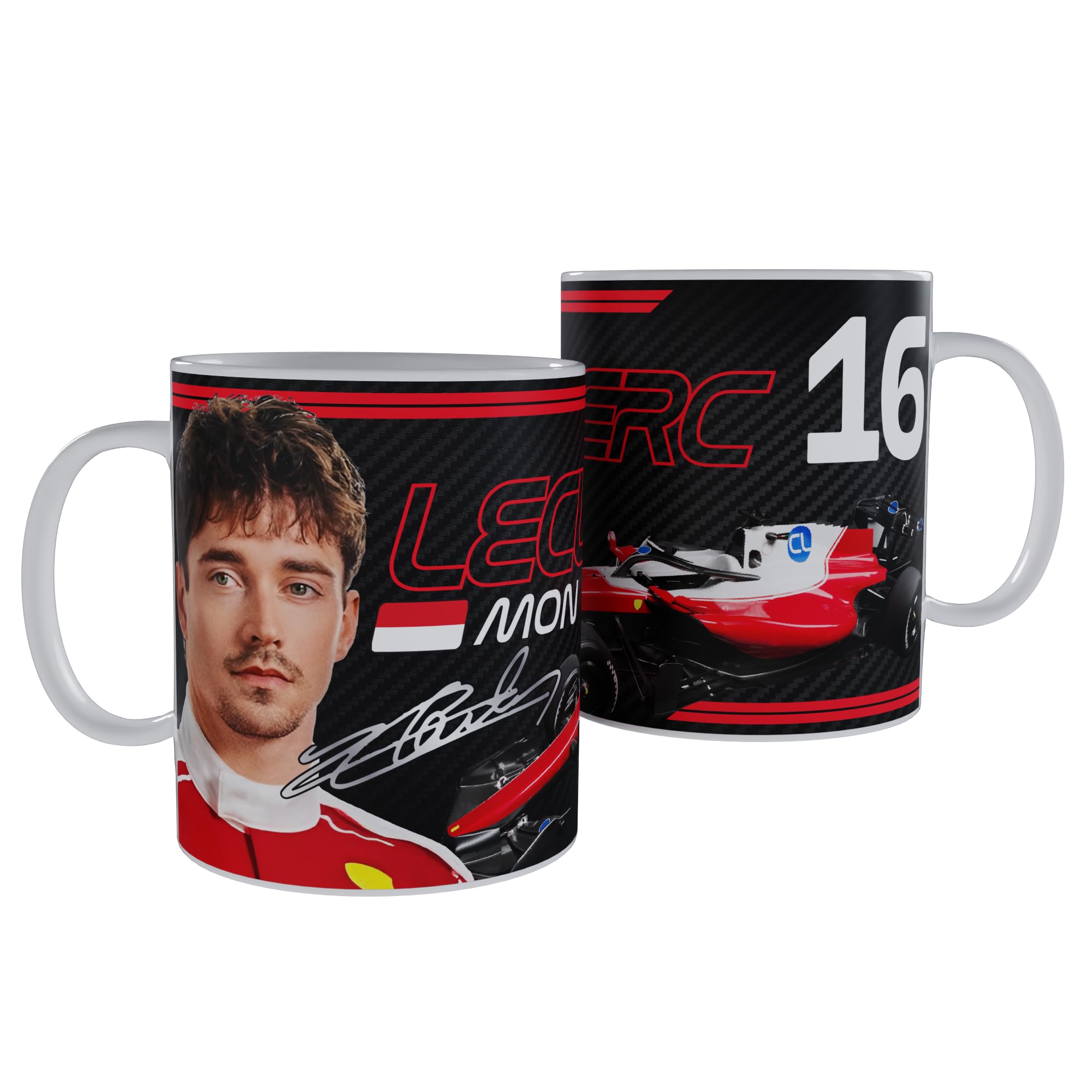 Partisan Leclerc Tazza in ceramica F1 325 ml Nero