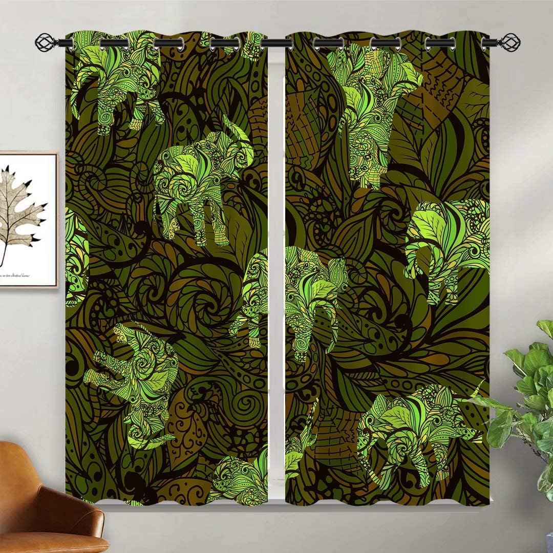 Cortinas Opacas para Ventanas Infantiles Animal Cortinas Opacas para Ventanas Infantiles 3D Patrón Cortinas Salon Dormitorio Moderno Reduccion Ruido Cortinas -5707821869984500