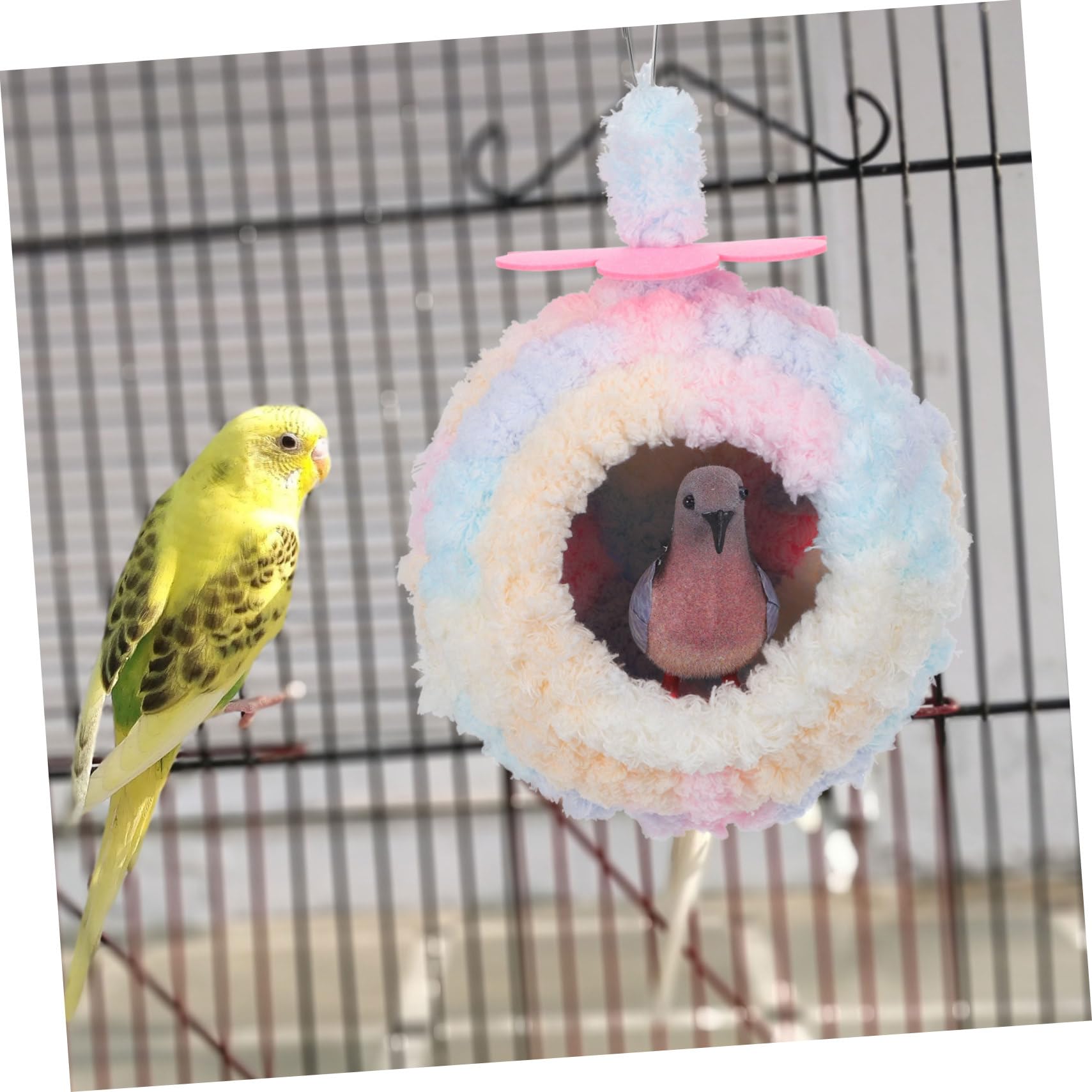 Nido De Cría para Pájaros Casa Cálida para Hamaca para Pájaros Fácil Instalación