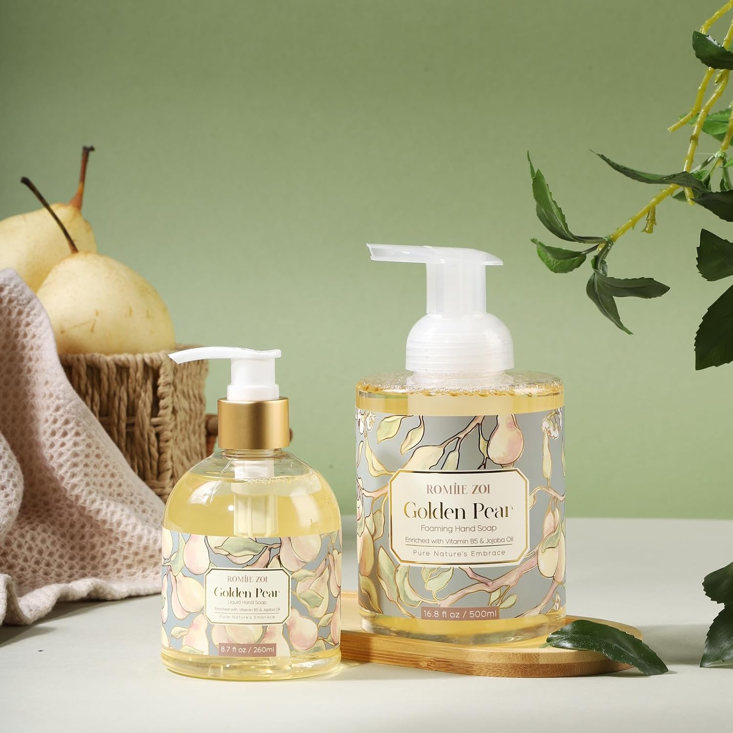 ROMIIE ZOI Liquid Hand Soap with Gift Box - Golden Pear - 260ml/ 8.7 fl.oz - Image 5
