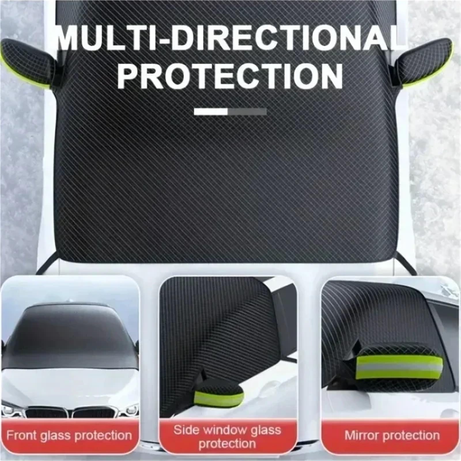 Pokrowiec na samochód Uniwersalny SUV Snow Protector Osłona na przednią szybę samochodu przeciwśnieżna z magnesami Premium Oxford Cloth Frost Protection Pełne osłony samochodowe