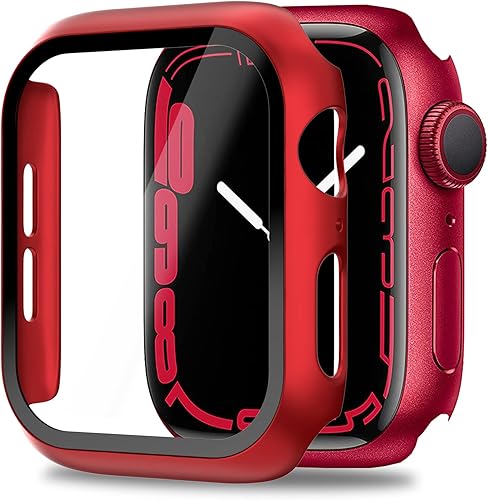Miimall Funda compatible con Apple Watch Series 6 de 1.575 pulgadas con protector de pantalla antiarañazos, a prueba de golpes, policarbonato duro y
