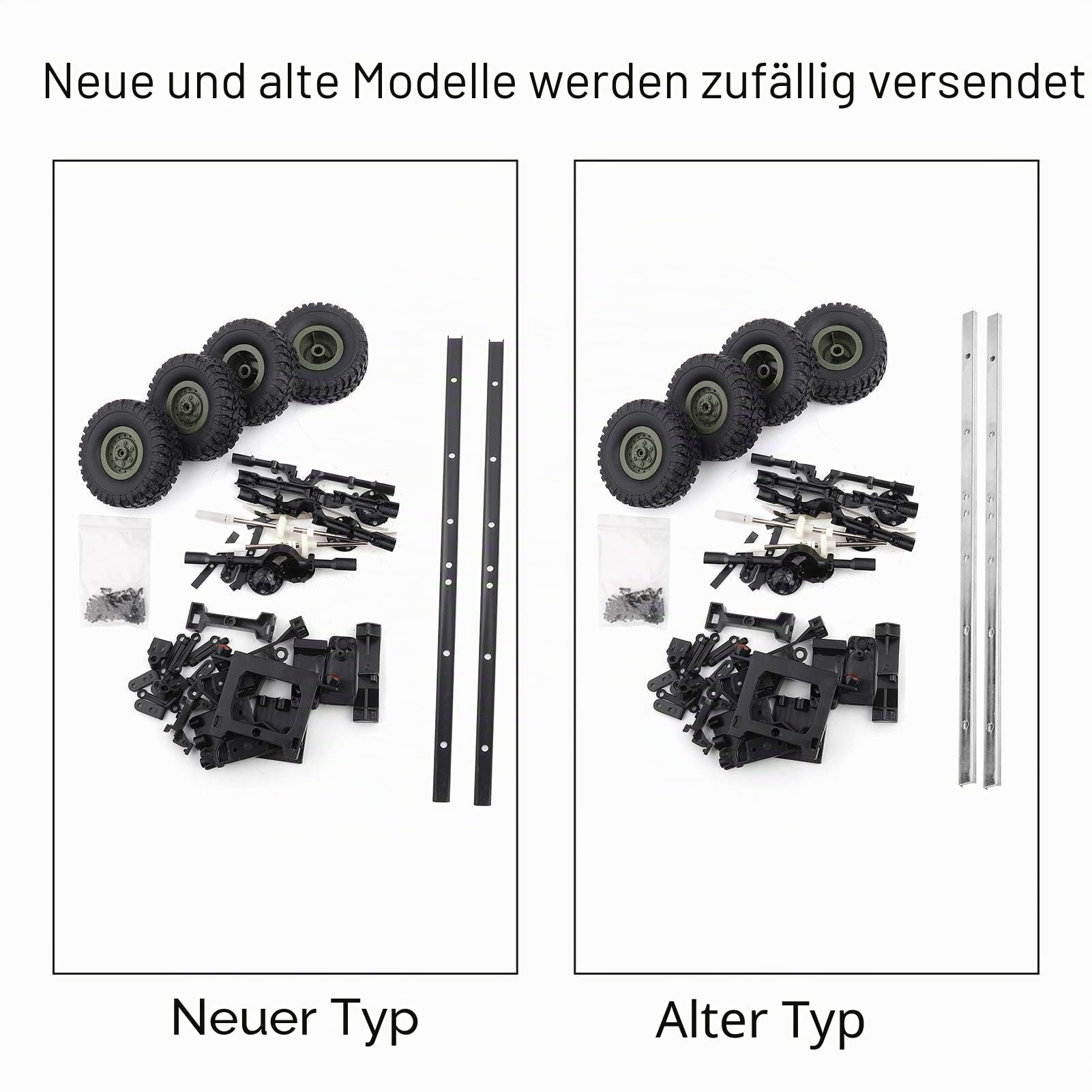 shenruifa Öltank-Anhänger-Chassis für 1:16 RC-Auto WPL B24 B16 B36 B36KIT Militär-LKW RC-Autoteile DIY-Zubehör