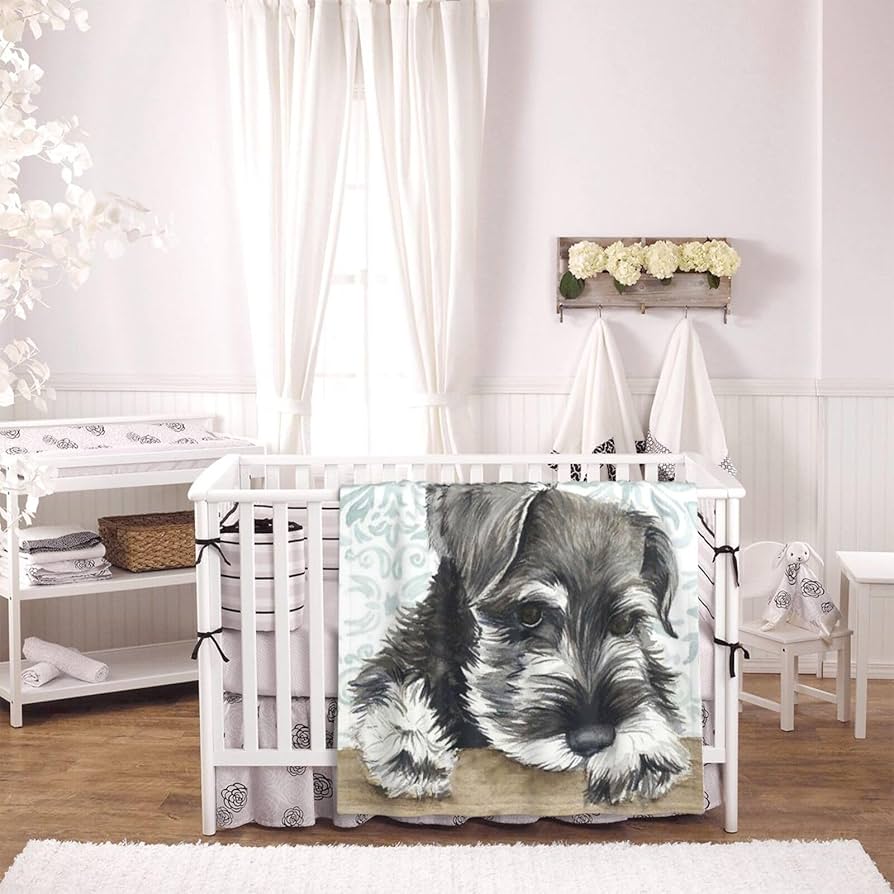 Amazon.co.jp: ベビーブランケット ミニチュアシュナウザー 犬