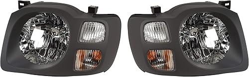 EPIC LIGHTING Conjunto de faros delanteros de repuesto estilo OE compatible con Nissan 2002-2004 Xterra NI2502147 NI2503147 260607Z825 260107Z825