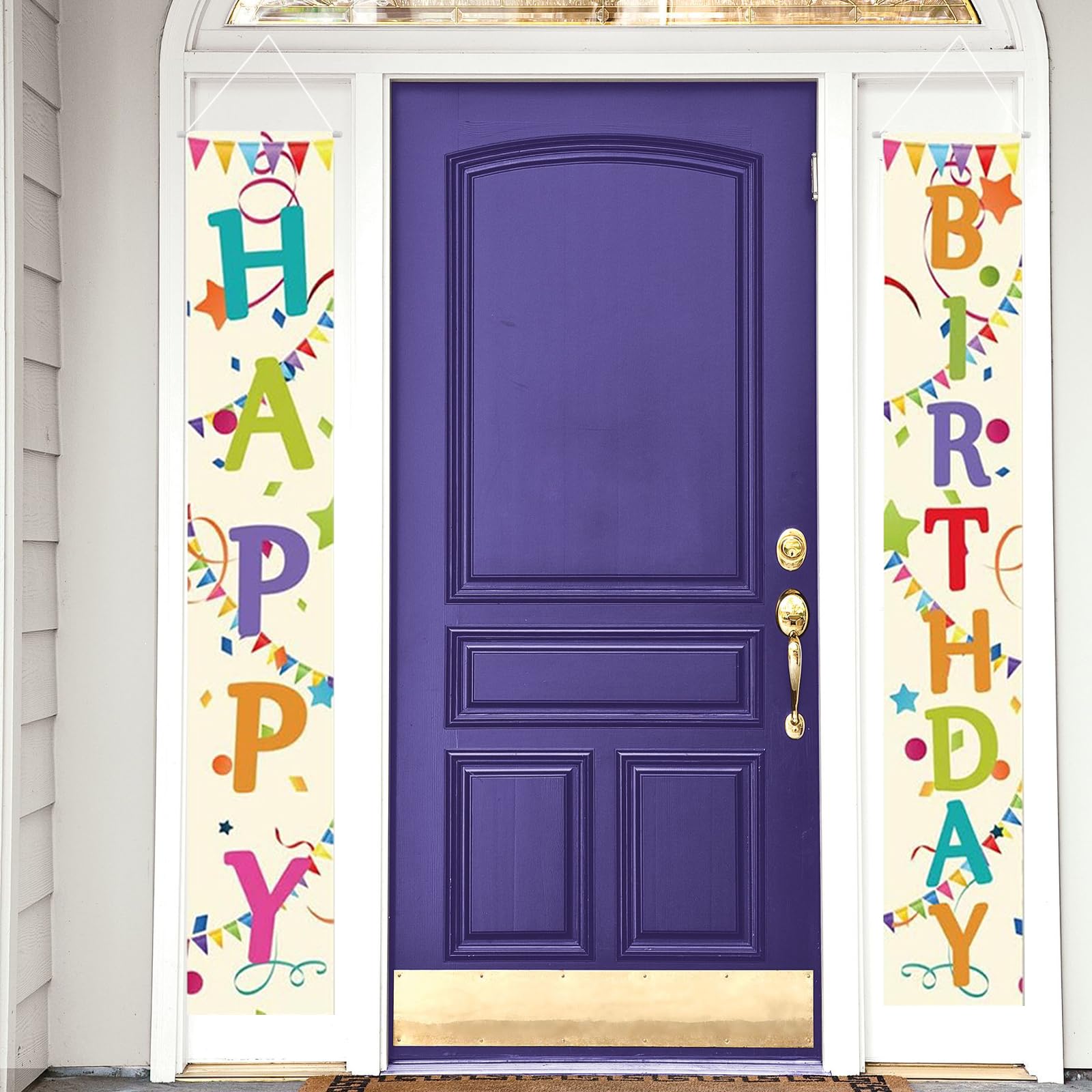 Rose Gold 90th Birthday Door Banner - Elegant Cheers To 90 Years Party Decor