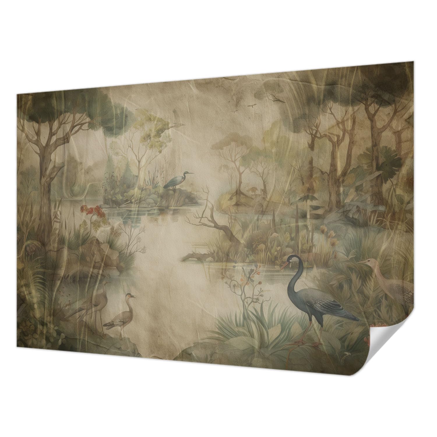 Revêtement mural autocollant forêt 152x104 cm Tulup pour la décoration du salon