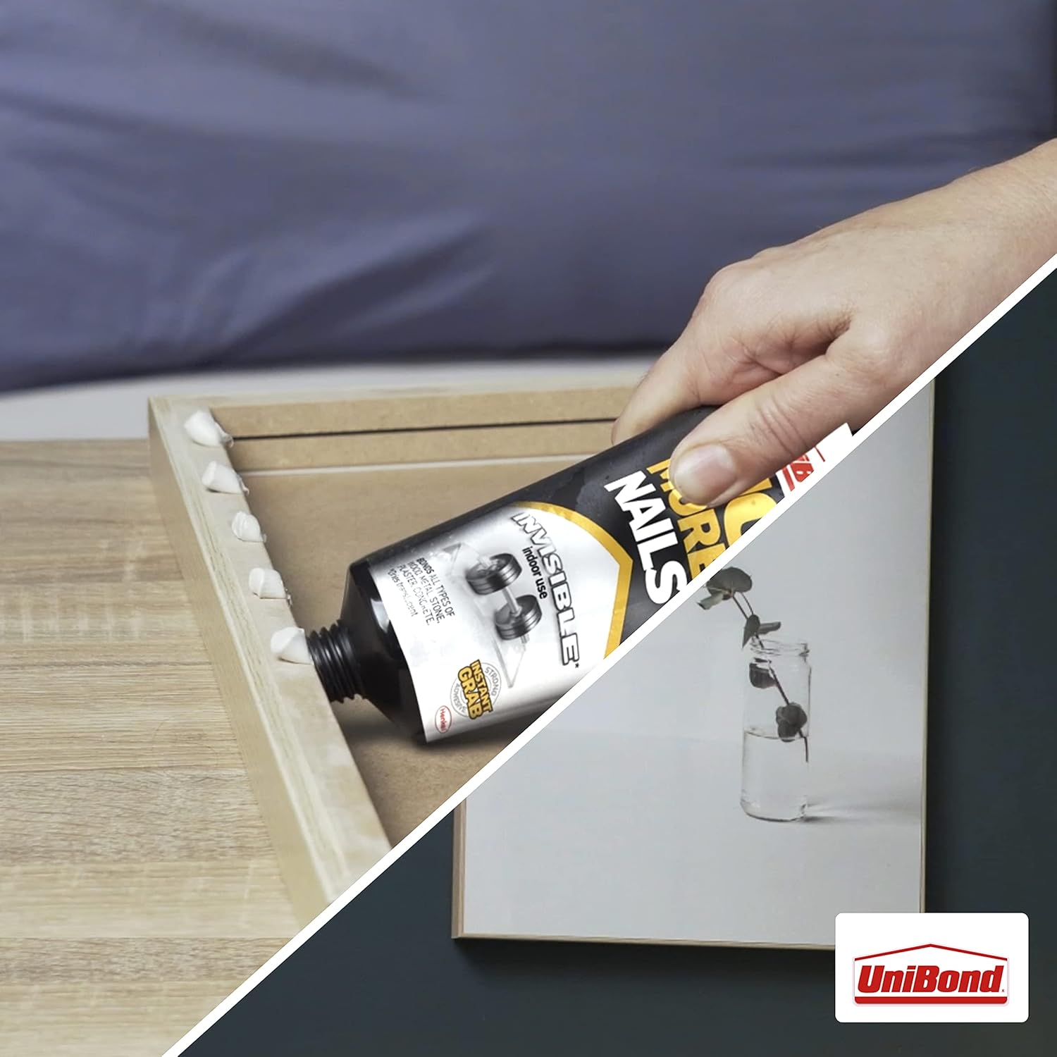 Buy Unibond No More Nails Invisible Heavy Duty Clear Glue Strong Glue For Wood Ceramic Metal And More Instant Grab Mounting Adhesive 1 X 184g Tube Online In Ukraine B01a95ks4s