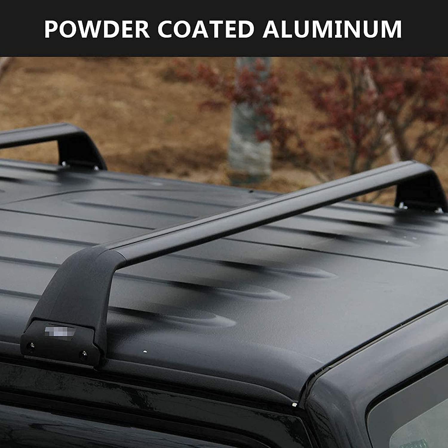 2Pcs Roof Rack Crossbar for Jeep Wrangler jk jl 20072021, Aluminum Car