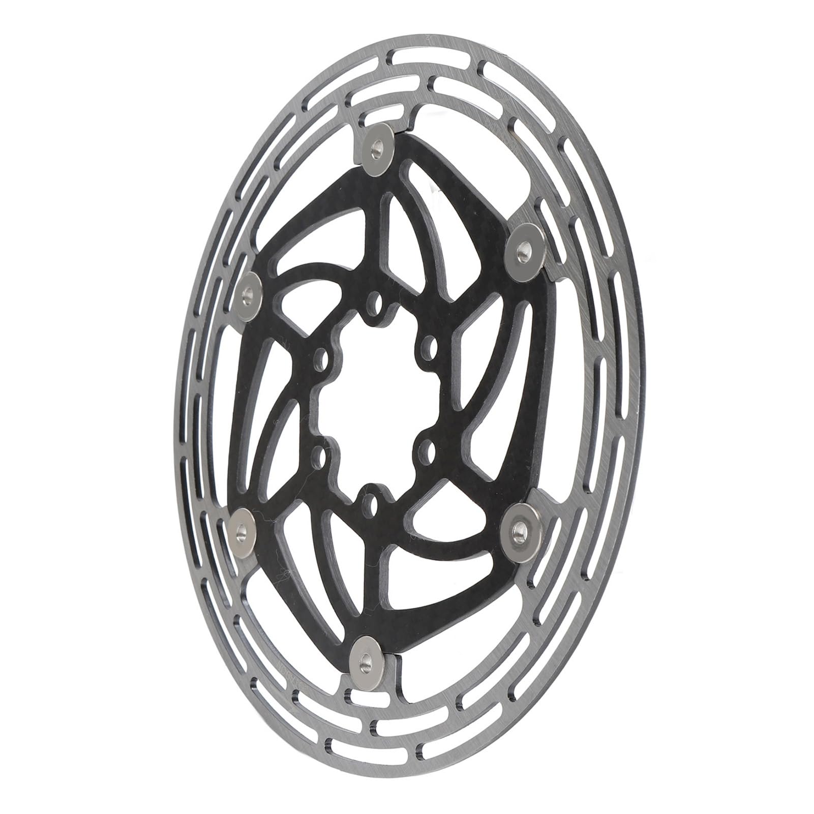 Rotor de Freno de Disco Flotante, Rotor de Freno de Disco de Bicicleta Disipación de Calor Acero de Fibra de Carbono para Ciclismo