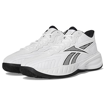 Reebok Press Basketball Shoes White/Core Black/Barely Grey