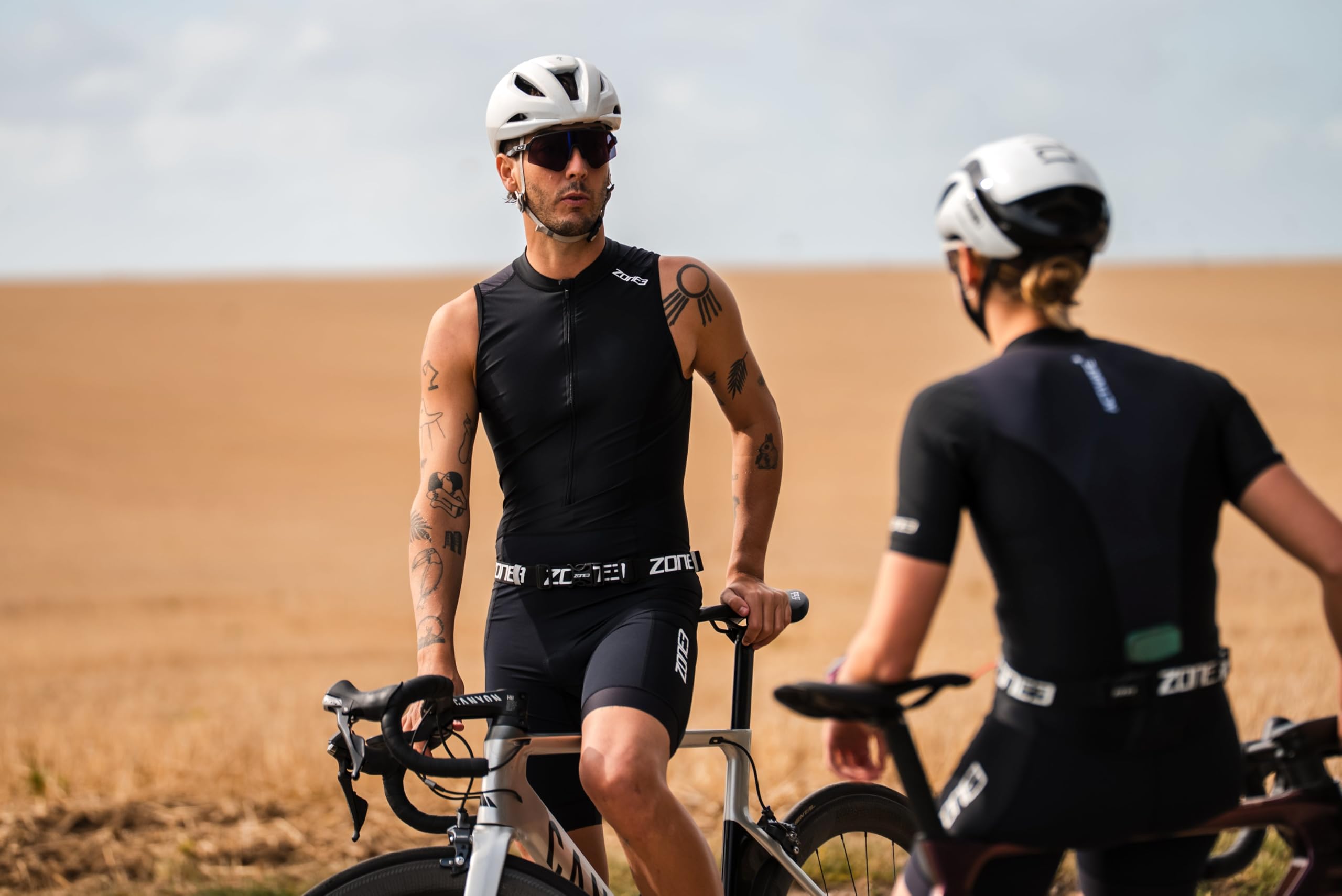 ZONE3 Herren Activate+ Tri-Anzug, ärmellos, leicht, schnell trocknend, Triathlon-Einteiler