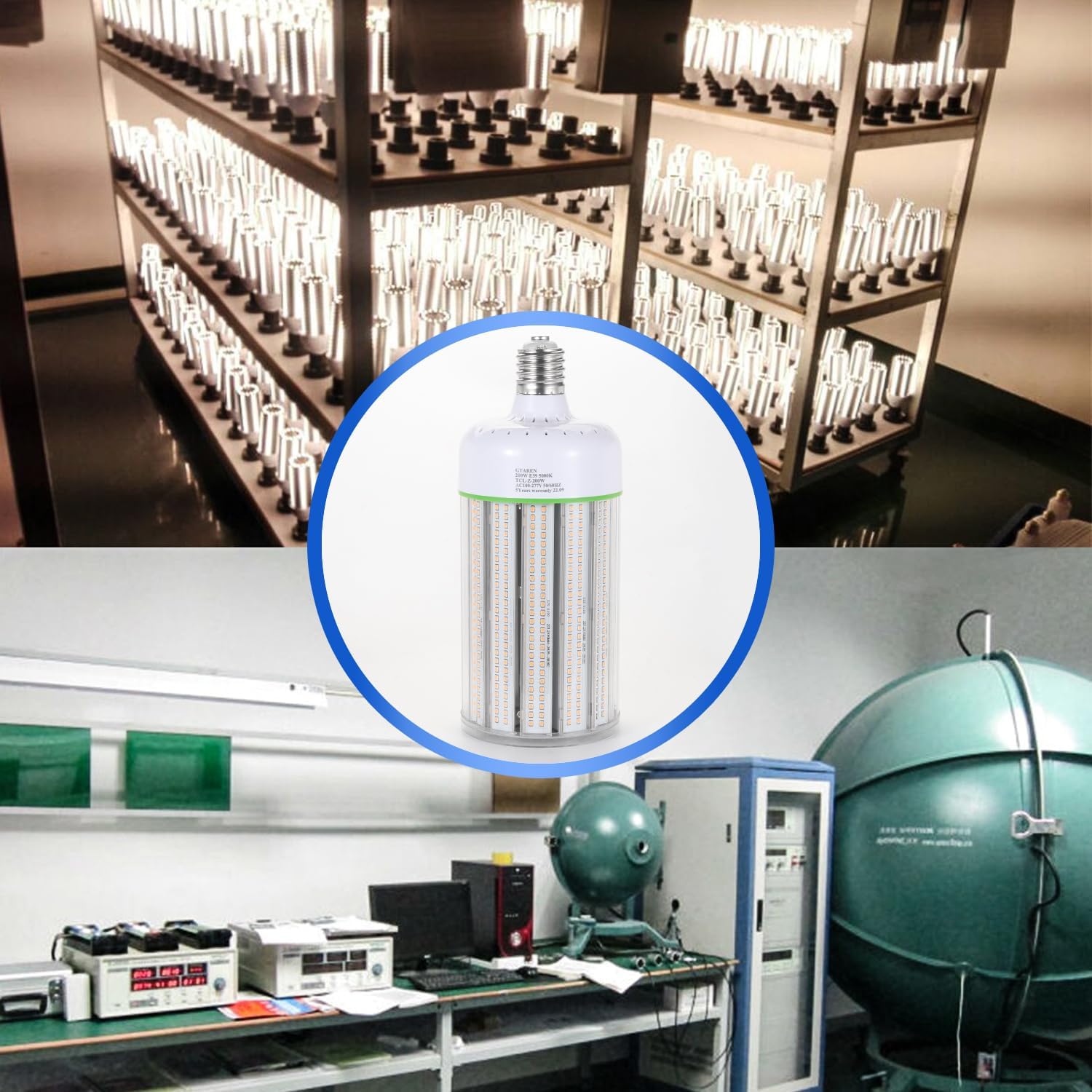 250W LED Corn Light Bulb,1000w Metal Halide Replacement,5000K E39 Mogul Base LED Bulb,Retrofit HPS HID Lamp for Commercial Industrial High Bay light Fixture Wearehouse GYMS Storage Room Workshop