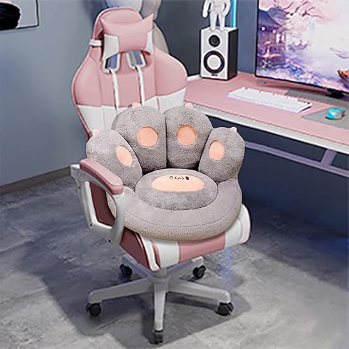 Miniatura 3 de Ditucu Cojín de pata de gato perezoso para sofá y silla de 18 pulgadas, cómodo cojín de felpa kawaii cálido para el suelo, bonita almohadilla de