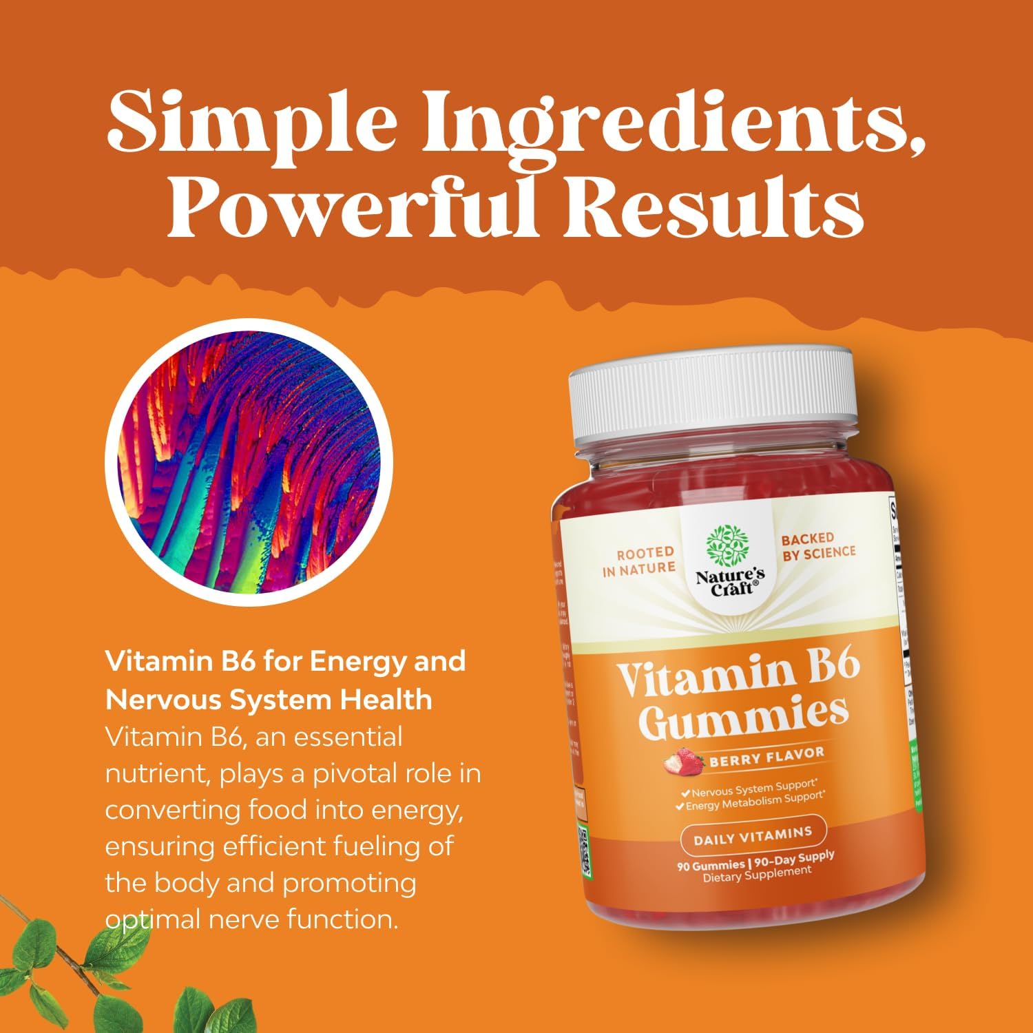 Bundle of Water Away Herbal Diuretic Pills High Strength with Dandelion Leaf Extract & Green Tea for Bloating Relief and Potent Vitamin B6 Gummies - 50mg Per Serving for Immune Nerve & Mood Support