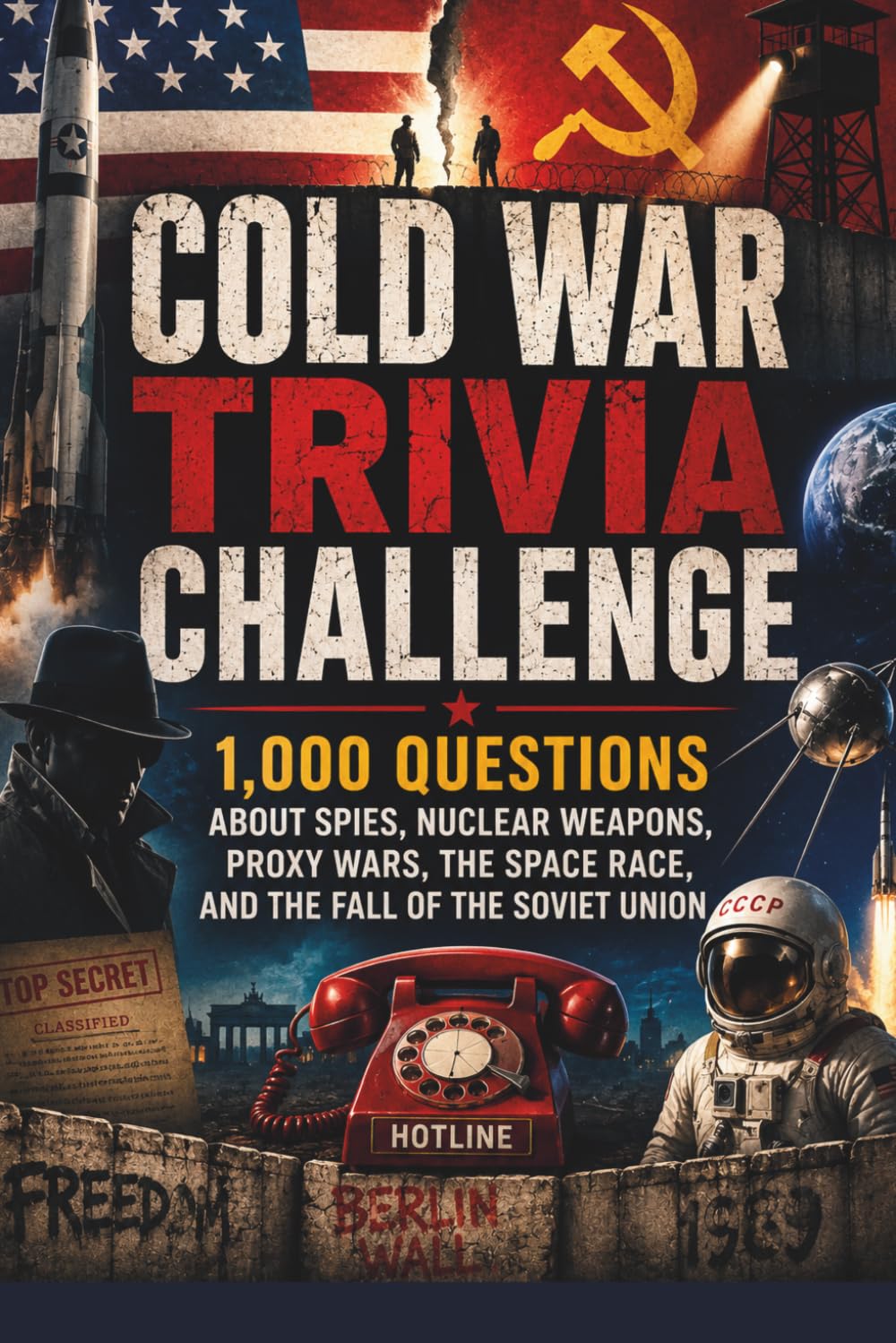 Cold War Trivia Challenge: 1,000 Questions About Espionage, Nuclear Fear, Space Exploration, Proxy Wars, and the Fall of the Soviet Union