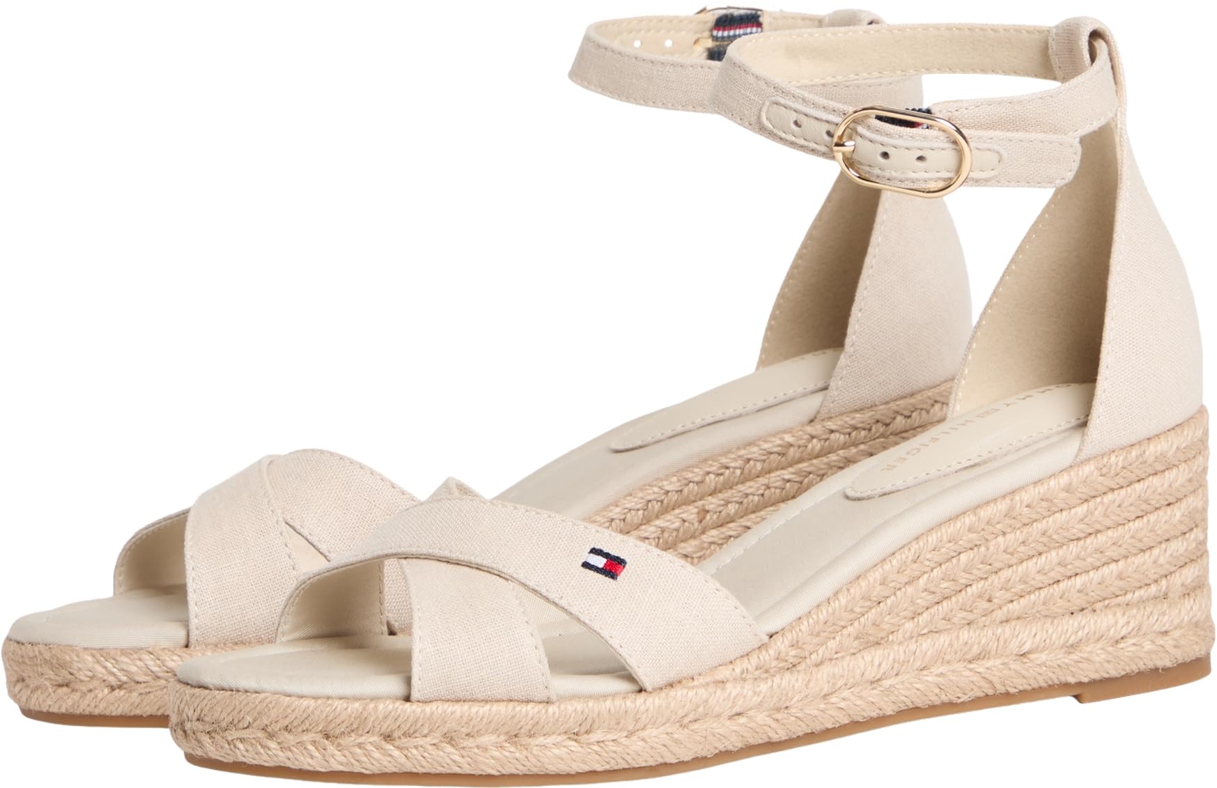 Tommy Hilfiger Damen Mid Wedge Espad X Cross Fw0fw09332Keil-Espadrilles