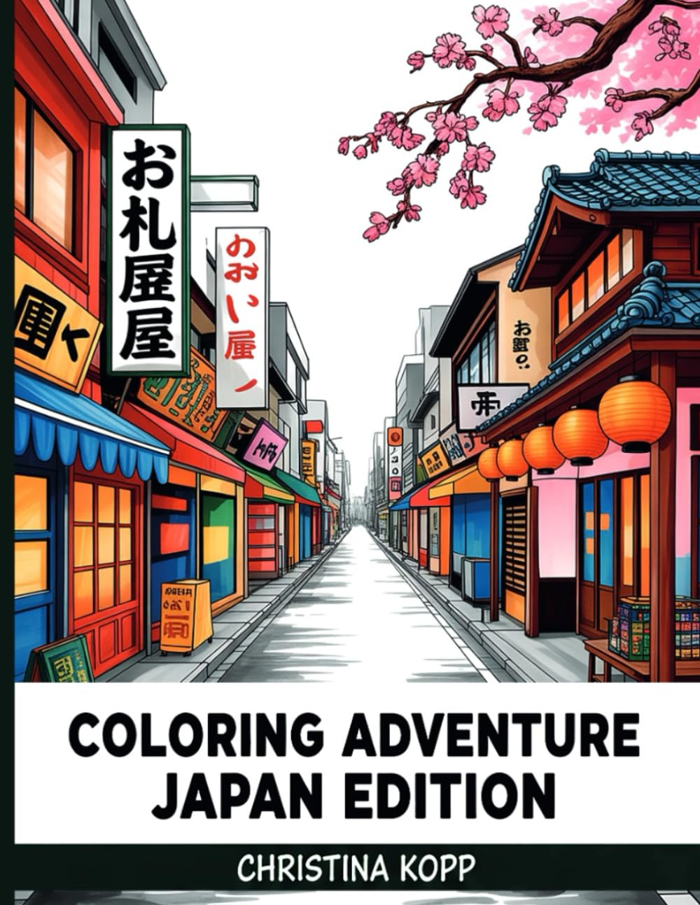 Coloring Adventure Japan Edition: Stress relief coloring book