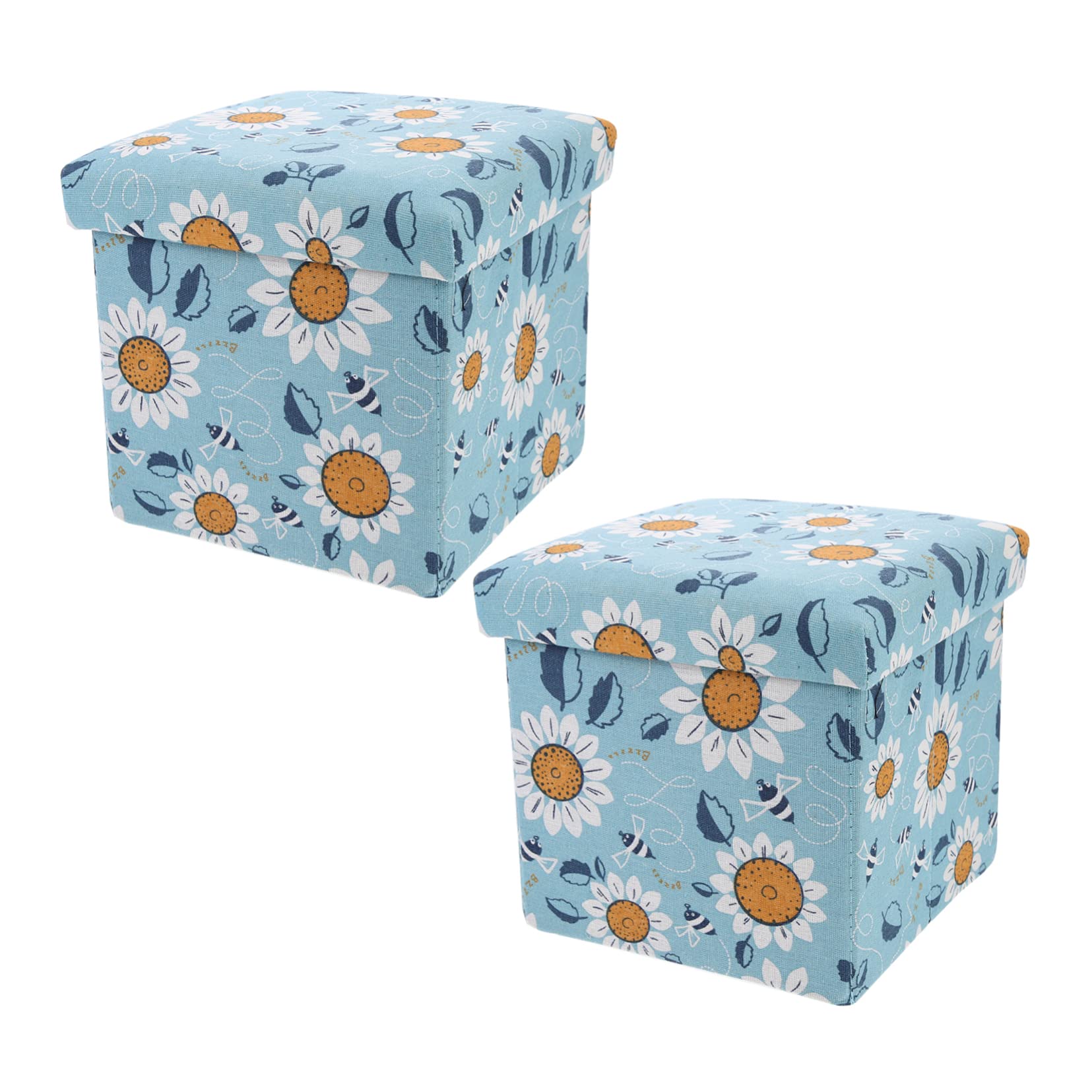 IMIKEYA 2piezas Caja De Almacenamiento Multifuncional para y Dormitorio De Almacenaje Reposapiés y Organizador De