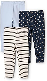 Amazon Essentials x Sofia Grainge Toddlers and Baby Girls' Legging, Pack of 3