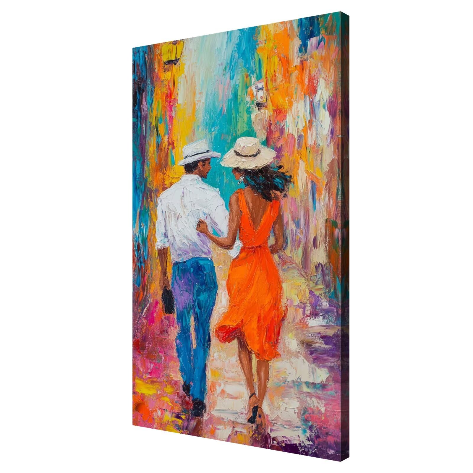 Malen Nach Zahlen XXL 80x120cm Knitterfreie Leinwand Paare Malen Nach Zahlen Erwachsene mit Rahmen, DIY Kreativ Set für Erwachsene mit 3 Pinseln und Acrylfarbe, Zimmer Deko Aesthetic Abstrakt,d314k