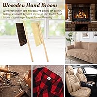 Vista 5 de 2 Piezas de Cepillo de Limpieza de Madera Cepillo de Mano Cepillo de Banco con Mango Largo de Madera Cepillo de Escoba de Varilla Cepillo de Cerdas