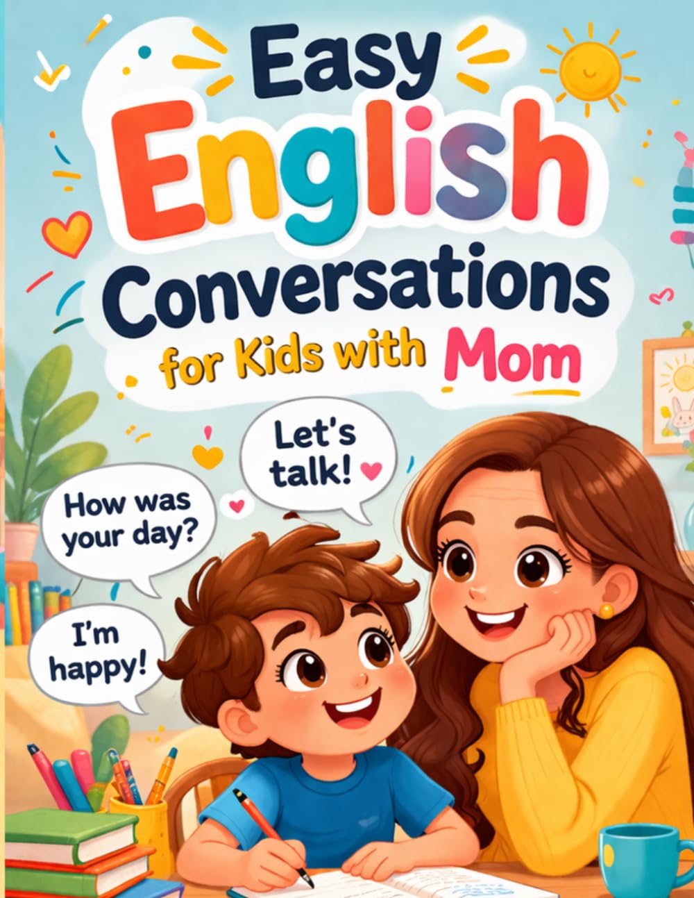 Easy English Conversations for Kids with Mom: Simple Daily Dialogues for Beginners Ages 4–6 | Learn Speaking at Home with Parents