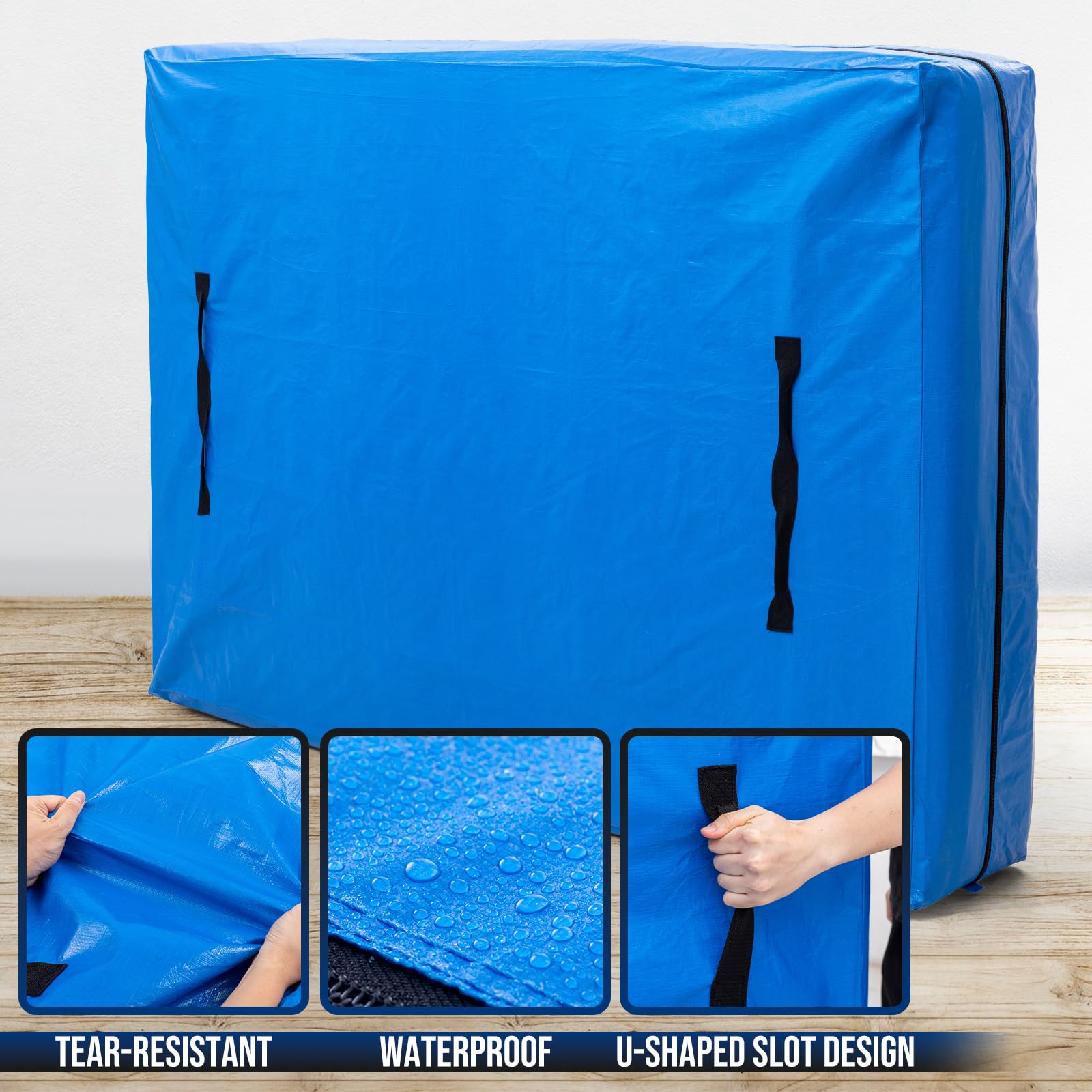 TAILI Bolsa para Transportar colchones y Almacenamiento, tamaño Rey | Para transportar y almacenar colchones, asas reforzadas, protector de embalaje esencial, ideal para mudanzas