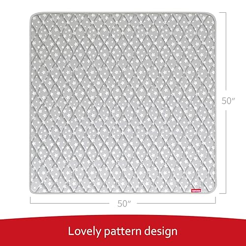 Miniatura 2 de Tapete de juego para bebé de 50 x 50 pulgadas, apto para corralito TODALE, tapete de espuma de alta calidad antideslizante acolchado para corralito