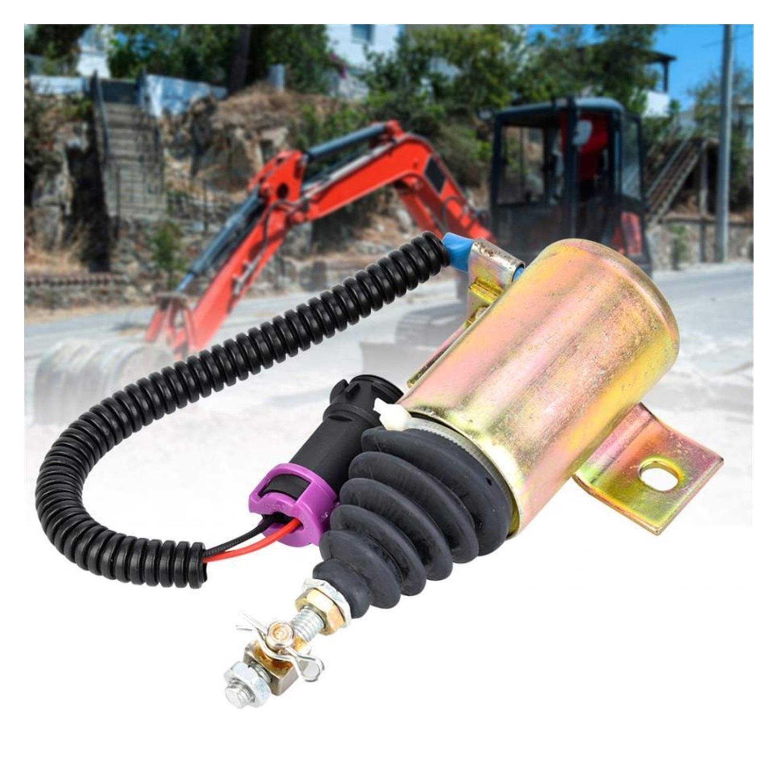 DC 12V Kraftstoff absperren Stopp Shutdown Magnetventil Fit Diesel Elektromagnetventil für Jede Arbeitssituation